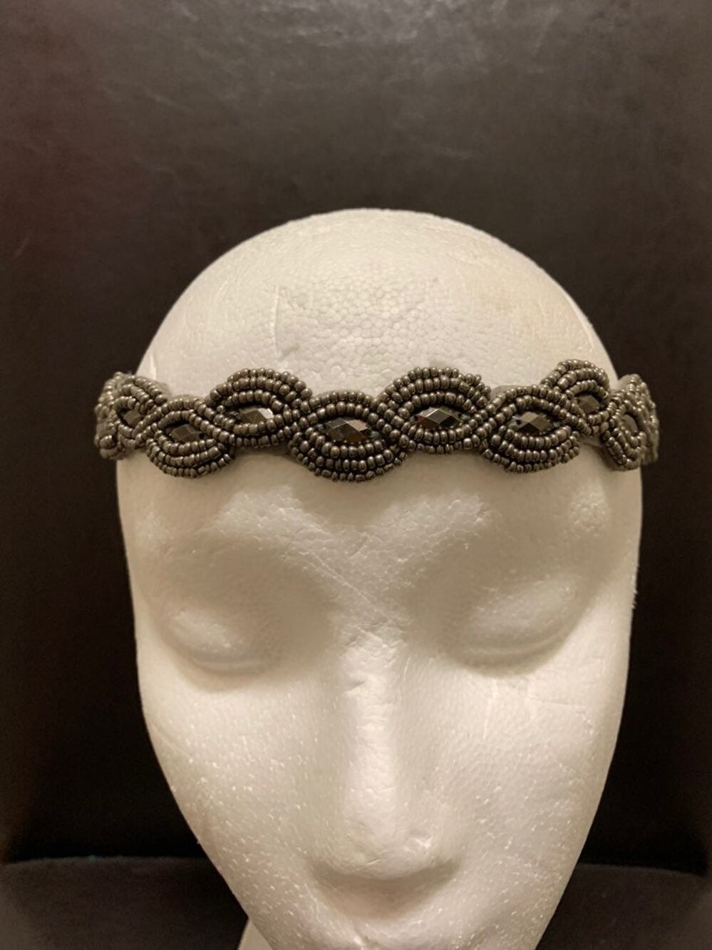 New FOREVER 21 Pewter Bead Hair Headband Festival Coachella